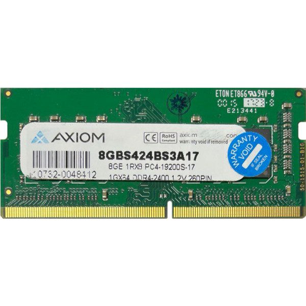 Купити Пам'ять для ноутбука Axiom SODIMM DDR4-2400 8Gb PC4-19200 non-ECC Unbuffered (8GBS424BS3A17)