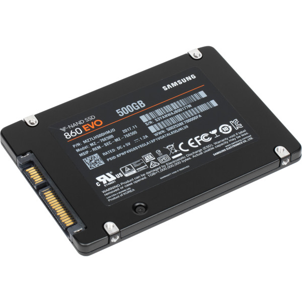 Купить SSD диск Samsung 860 EVO 500Gb 6G SATA 2.5 (MZ-76E500)
