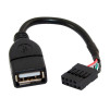 USB 2.0 A Female to Dupont 5pin Female Header Motherboard Adapter Cable - USB-A-Female-to-Dupont-5pin-Female-Header-Motherboard-Adapter-Cable-1