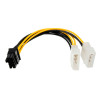 Перехідник 2x Molex 4pin to PCI-e 8pin 18AWG - 2x-Molex-4pin-to-PCI-e-8pin-male-18AWG-1