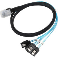 Купити Кабель SFF-8087 Mini-SAS to 4 SATA Splitter 1m
