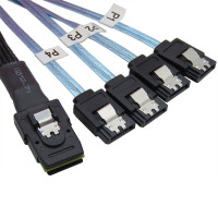 Купити Кабель SFF-8087 Mini-SAS to 4 SATA Splitter 1m