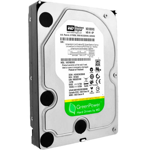 Купити Жорсткий диск Western Digital GreenPower 1Tb 5.4K 3G SATA 3.5 (WD10EVVS)