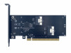 Адаптер PCIe 4.0 x16 на 2× SlimSAS SFF-8654 8i для NVMe U.2/U.3 SSD