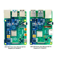 Купити PoE адаптер CMC TECH 48V 0.5A PoE HAT Raspberry Pi 4 Model B (PoE-P48F05-B-V3.0)