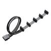 Перехідник Molex 4pin to 5x Right Angle SATA Power Supply 18AWG 0.5m