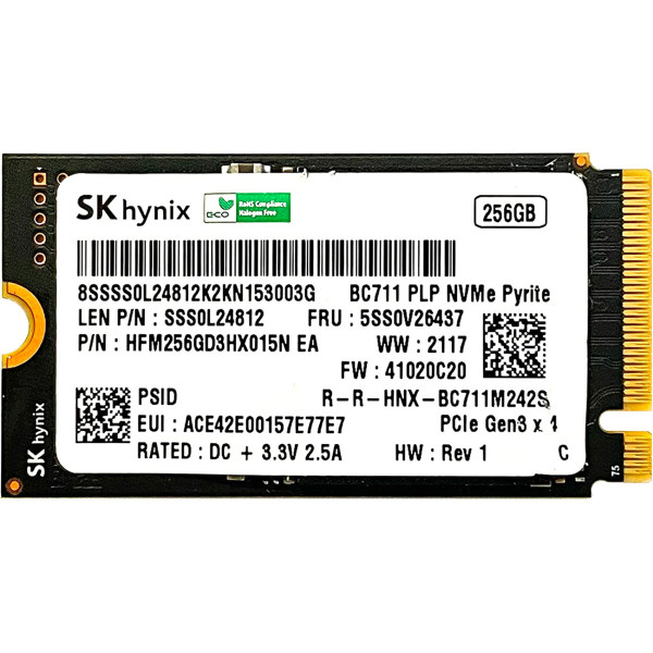 Купити SSD диск SK hynix BC711 256Gb NVMe PCIe M.2 2242 (HFM256GD3HX015N)