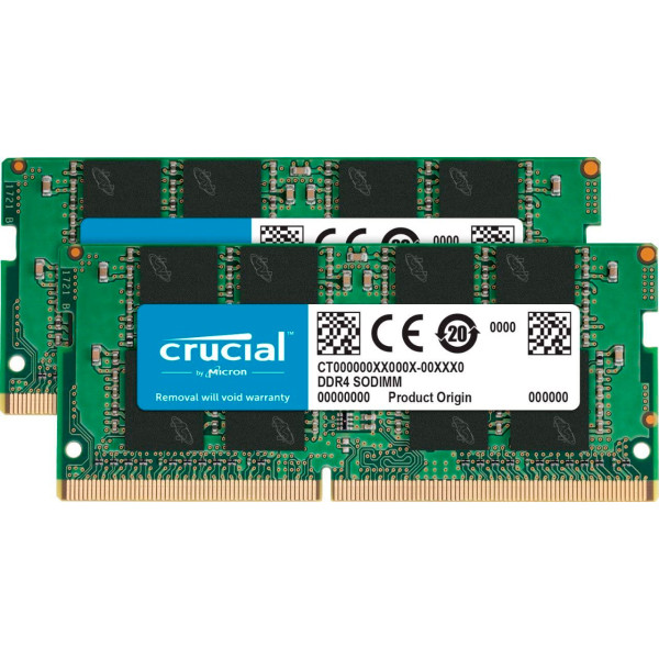 Купити Пам'ять для ноутбука Crucial SODIMM DDR4-2400 32Gb (2x16Gb) non-ECC Unbuffered (CT2K16G4S24AM)