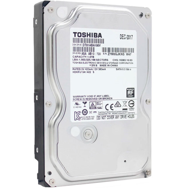 Купити Жорсткий диск Toshiba DT01-V 1Tb 5.7K 6G SATA 3.5 (DT01ABA100V)