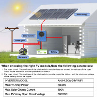Купити Інвертор гібридний ANENJI 4.2KW 24V 100A (ANJ-4.2KW-24V-WiFi)