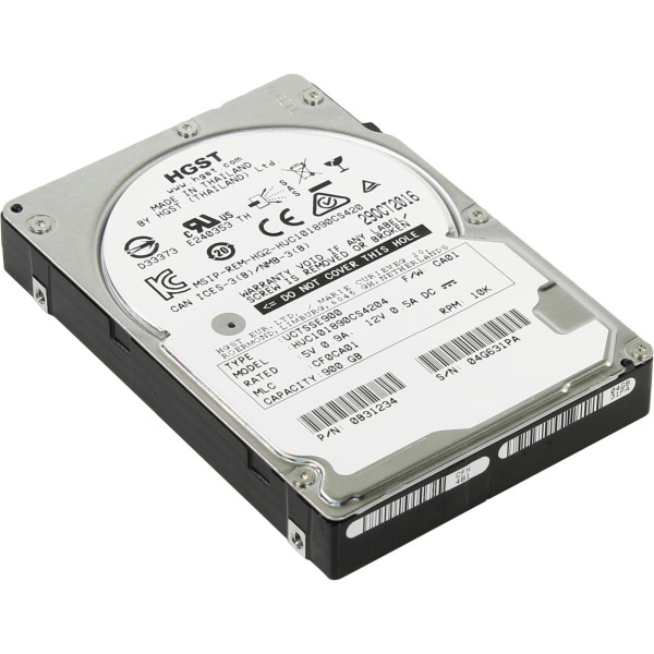Купить Серверний диск HGST Ultrastar C10K1800 900Gb 10K 12G SAS 2.5 (HUC101890CS4204)