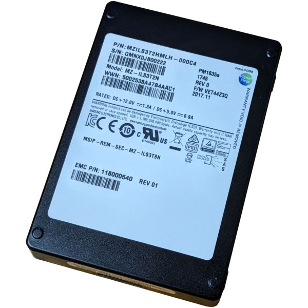 Купити SSD диск Samsung PM1635a 3.2Tb 12G SAS 2.5 (MZ-ILS3T2N)