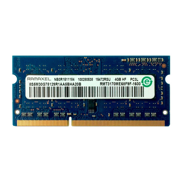 Купити Пам'ять для ноутбука Ramaxel SODIMM DDR3-1600 4Gb PC3L-12800S non-ECC Unbuffered (RMT3170ME68F9F-160