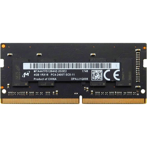 Купити Пам'ять для ноутбука Micron SODIMM DDR4 2400Mhz 4Gb PC4-2400T-SC0-11 (MTA4ATF51264HZ-2G3E2)