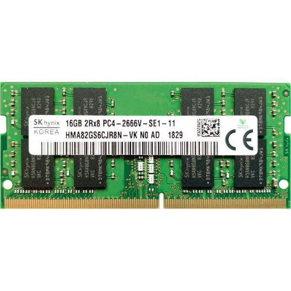 Купити Пам'ять для ноутбука Hynix SODIMM DDR4 2666Mhz 16Gb PC4-2666V-SE1-11 (HMA82GS6CJR8N-VK)