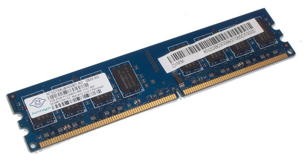 Купить Оперативная память Nanya DDR2-800 2Gb PC2-6400 non-ECC Unbuffered (NT2GT64U8HD0BY-AD)