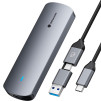 Зовнішня кишеня Yottamaster SSD M.2 NVMe SATA Dual Protocol to USB Type-C External Case (YTPWEM2-G2) - Yottamaster-SSD-M.2-NVMe-SATA-Dual-Protocol-to-USB-Type-C-External-Case-(YTPWEM2-G2)-1