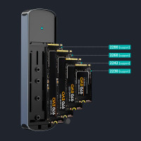 Купити Зовнішня кишеня Yottamaster SSD M.2 NVMe SATA Dual Protocol to USB Type-C External Case (YTPWEM2-G2)