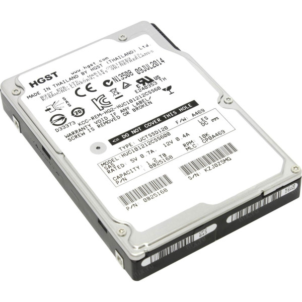 Купити Серверний диск HGST Ultrastar C10K1200 1.2Tb 10K 6G SAS 2.5 (HUC101212CSS600)