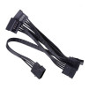 Перехідник Molex 4pin to 5x SATA Power Supply 18AWG - Molex-to-5x-SATA-1