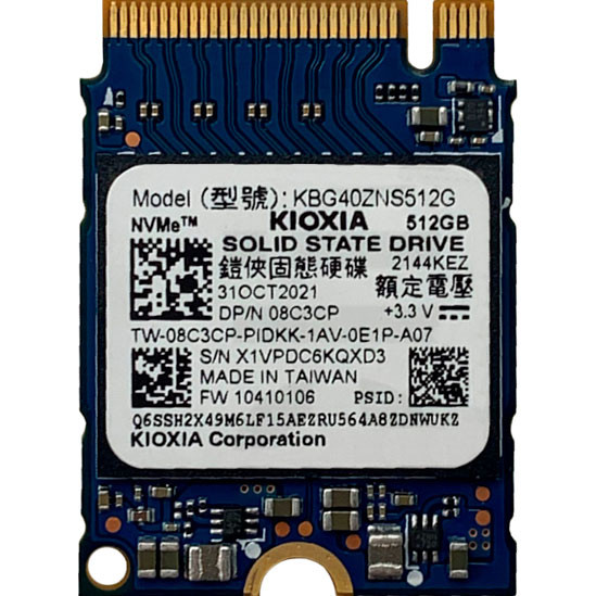 Купити SSD диск Kioxia BG4 512Gb NVMe PCIe M.2 2230 (KBG40ZNS512G)