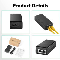 Купити PoE адаптер Reidubo 30W Gigabit Ethernet Injector (AC-P48V30W-KX)