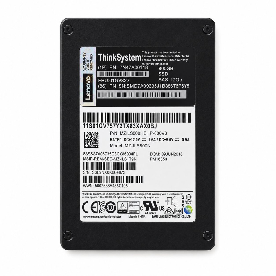 SSD диск Samsung PM1635a 800GB 12G SAS 2.5 (MZILS800HEHP-000V3