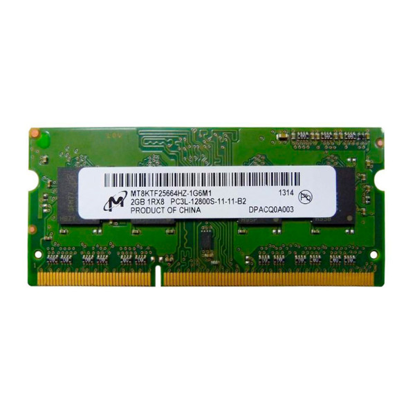 Купить Оперативная память Micron SODIMM DDR3-1600 2Gb PC3L-12800S non-ECC Unbuffered (MT8KTF25664HZ-1G6M1)