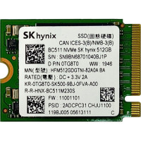 SSD диск SK hynix BC511 512Gb NVMe PCIe M.2 2230 (HFM512GDGTNI-82A0A)