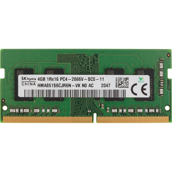 Купити Пам'ять для ноутбука SK hynix SODIMM DDR4 2666Mhz 4Gb PC4 2666V-SC0-11 (HMA851S6CJR6N-VK)