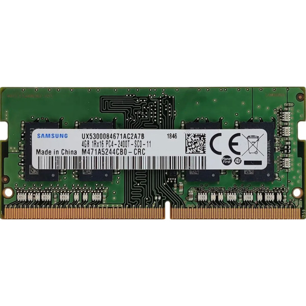 Купити Пам'ять для ноутбука Samsung SODIMM DDR4 2400Mhz 4Gb PC4-2400T-SC0-11 (M471A5244CB0-CRC)