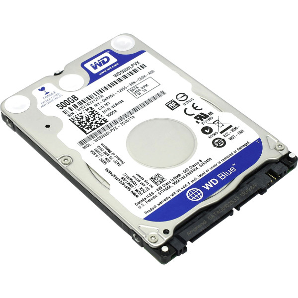 Купити Жорсткий диск Western Digital Blue 500Gb 5.4K 6G SATA 2.5 (WD5000LPVX)