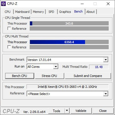 Мой старый 2683v4 (один из лучших результатов)