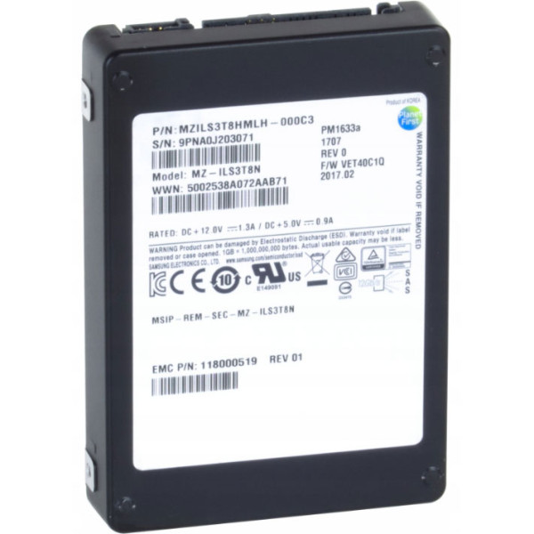 Купити SSD диск Samsung PM1633a 3.84Tb 12G SAS 2.5 (MZ-ILS3T8N)