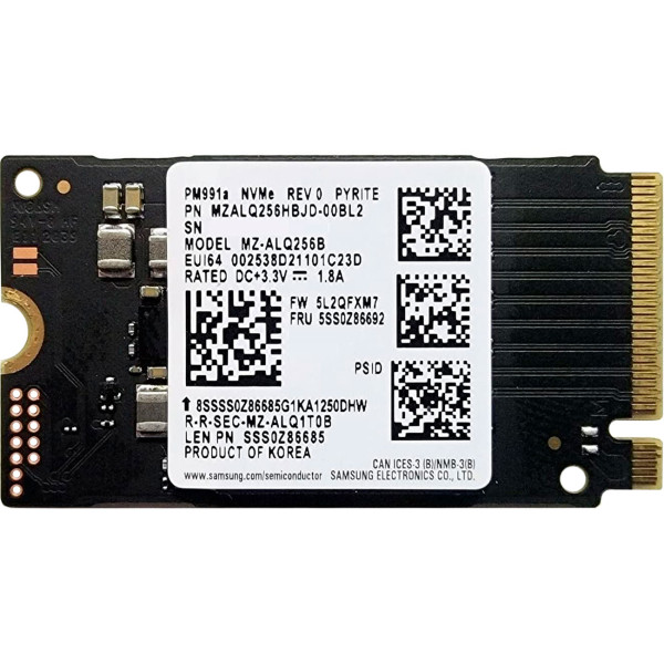 Купити SSD диск Samsung PM991a 256Gb NVMe PCIe M.2 2242 (MZ-ALQ256B)