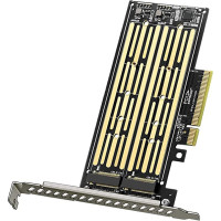 Адаптер TISHRIC SSD 2x M.2 NVMe to PCIe x8 Adapter (TSR290)