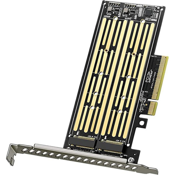 Купити Адаптер TISHRIC SSD 2x M.2 NVMe to PCIe x8 Adapter (TSR290)