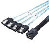 Кабель SFF-8643 Mini-SAS HD to 4 SATA Splitter 1m - SFF-8643-Mini-SAS-HD-to-4-SATA-2