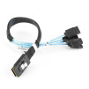 Кабель SFF-8087 Mini-SAS to 4 SATA Reverse Breakout Splitter 0.3m