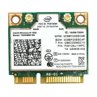 Wi-Fi модуль Intel Wireless-N 7260 Mini PCI-e 300Mbps 802.11bgn Bluetooth 4.0 (7260HMW BN)
