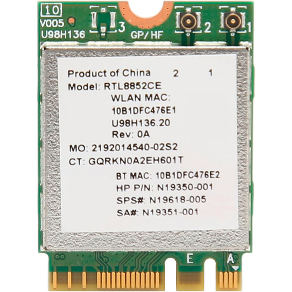 Купити Wi-Fi модуль Realtek Wi-Fi 6 AX1800 M.2 802.11ax Bluetooth 5.3 (RTL8852CE)