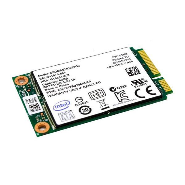 Купити SSD диск Intel 310 Series 80Gb 3G SATA mSATA (SSDMAEMC080G2)
