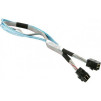 Кабель Supermicro SFF-8643 Mini-SAS HD to SFF-8643 Mini-SAS HD 0.5m (CBL-SAST-0593)