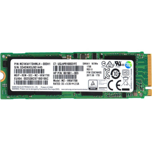 Купити SSD диск Samsung SM961 1Tb NVMe PCIe M.2 2280 (MZ-VKW1T00)