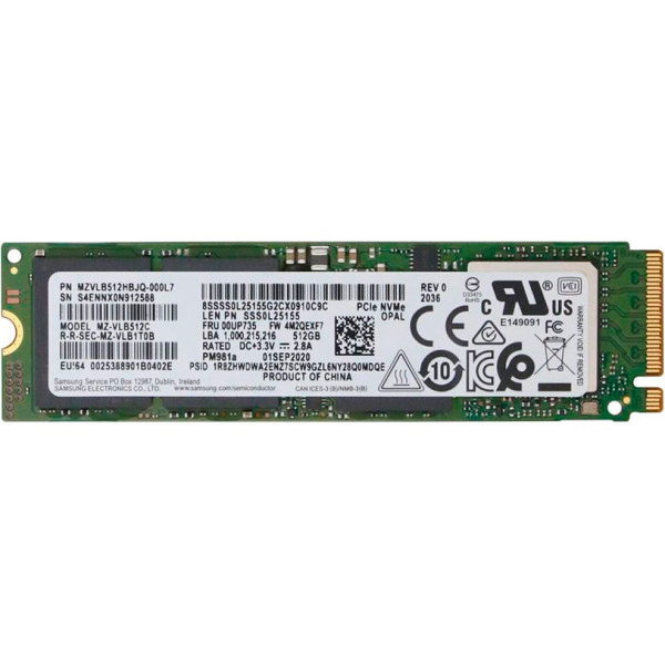 Купити SSD диск Samsung PM981a 512Gb NVMe PCIe M.2 2280 (MZ-VLB512C)