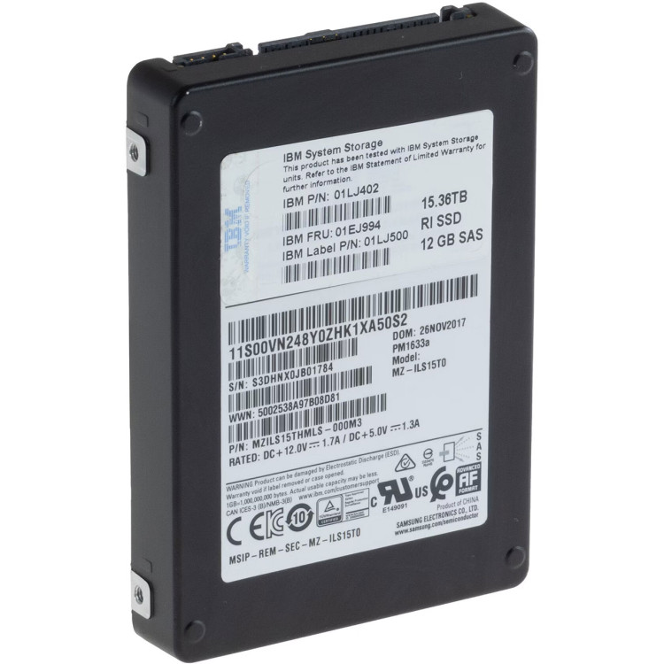 SSD диск Samsung PM1633a 15.36Tb 12G SAS 2.5 (MZ-ILS15T0) – ціна SSD диск Samsung PM1633a 15.36Tb 12G SAS 2.5 (MZ-ILS15T0) – ціна