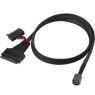 Купити Кабель SFF-8643 Mini-SAS HD to SFF-8639 U.2 NVMe connector with SATA Power 0.5m Купити Кабель SFF-8643 Mini-SAS HD to SFF-8639 U.2 NVMe connector with SATA Power 0.5m
