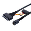 Кабель SFF-8643 Mini-SAS HD to SFF-8639 U.2 NVMe connector with SATA Power 0.5m - SFF-8643-Mini-SAS-HD-to-SFF-8639-U2-NVMe-connector-with-SATA-Power-05m-3
