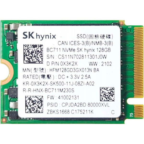 Купити SSD диск SK hynix BC711 128Gb NVMe PCIe M.2 2230 (HFM128GD3GX013N)