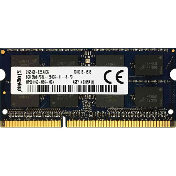 Купити Пам'ять для ноутбука Kingston SODIMM DDR3 1600Mhz 8Gb PC3L-12800S-11-13-F3 (9995428-E25.A00G)